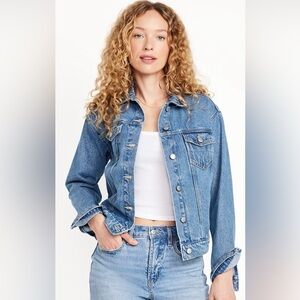 Old Navy Women's Wow Relaxed Classic Jean Jacket, Size 3X